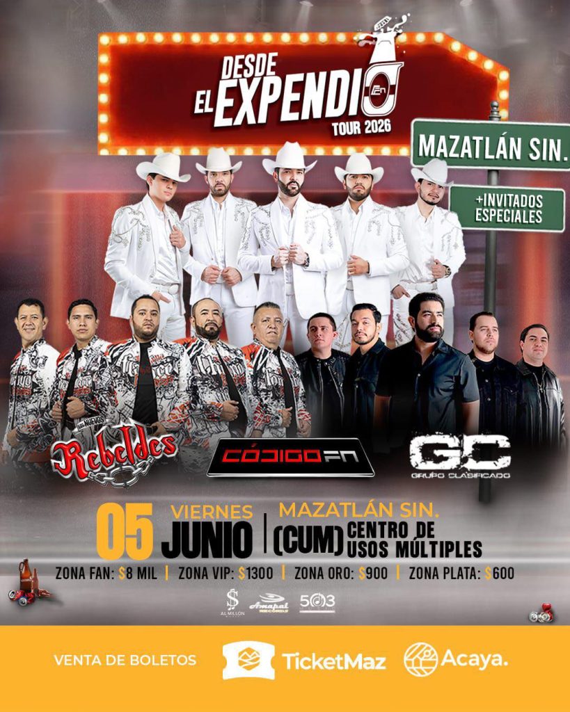 Desde el Expendio Tour 2026 | Rebeldes, Código FN, Grupo Clasificado